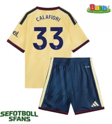 Arsenal Riccardo Calafiori #33 Tredjeställ Barn 2026-27 Kortärmad (+ Korta byxor)